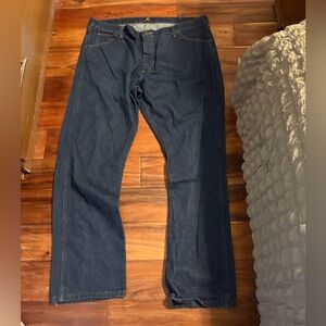 Wrangler 47 Regular Fit Jeans 42x32 Dark Wash Cowboy Western Denim (0441)